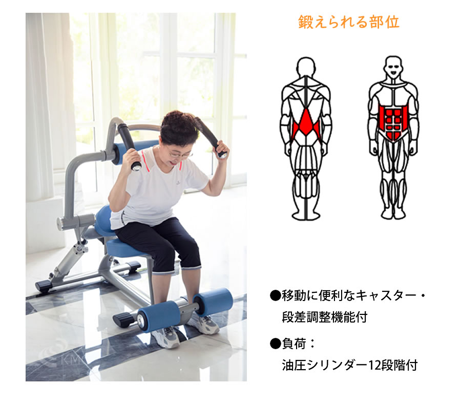 ダイコウGYMシリーズ（準業務用） アブドミナルクランチ / バックエクステンション　DK-676