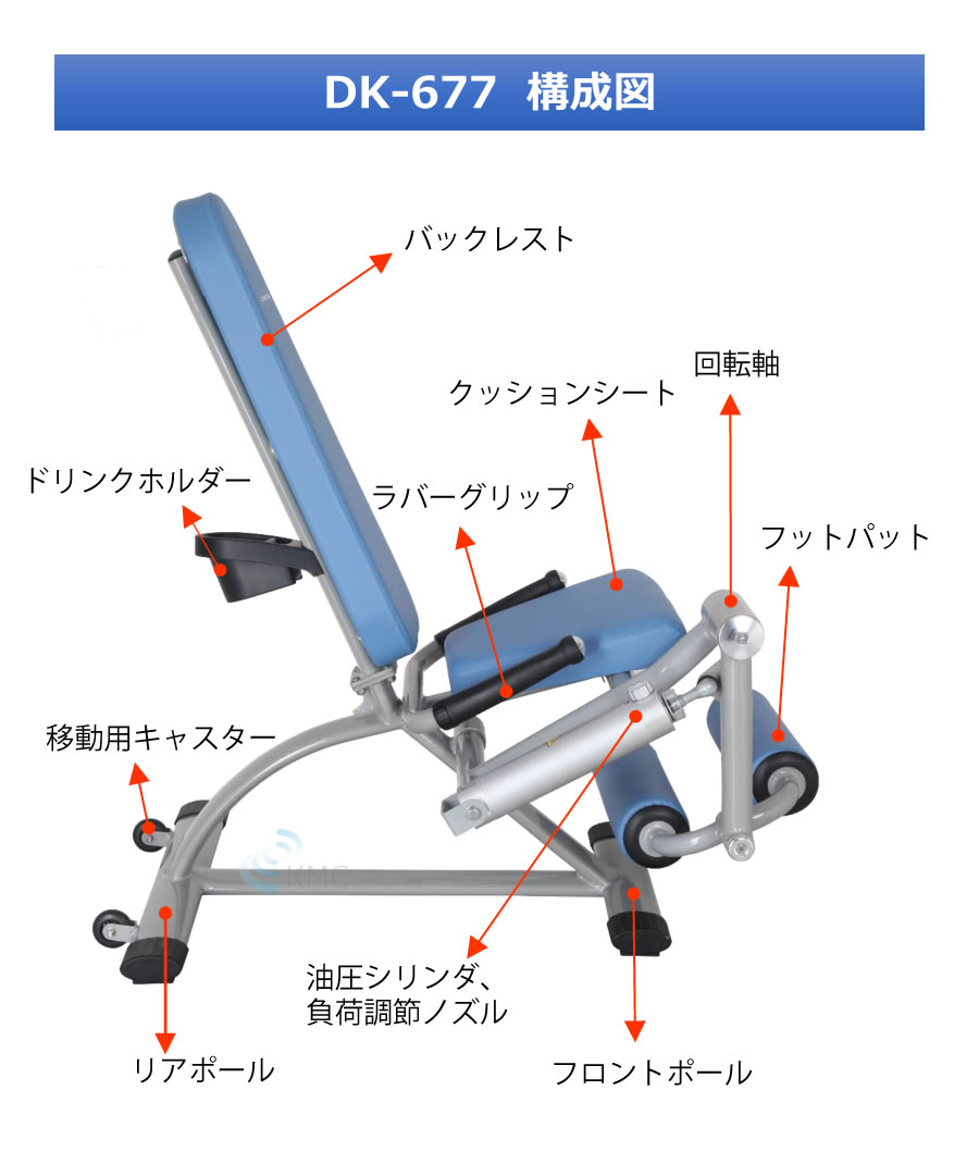 ダイコウGYMシリーズ（準業務用） レッグカール / エクステンション　DK-677
