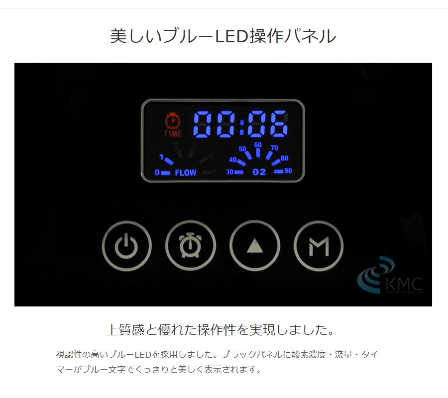 美しいブルーLED操作パネル