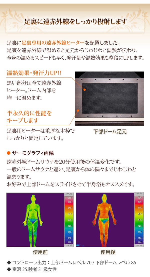 快適＆高性能のドーム型サウナ イオノーム