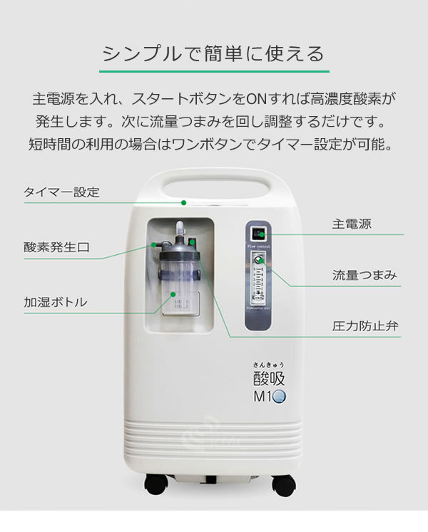 即納】酸素発生器 酸吸（さんきゅう） 新型コロナ支援品TYPE-B【日本製 