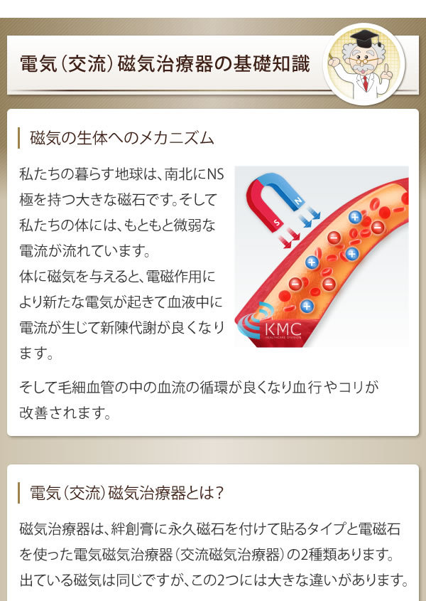 電気（交流）磁気治療器 磁気のいぶき　頭痛 肩こり　血行改善