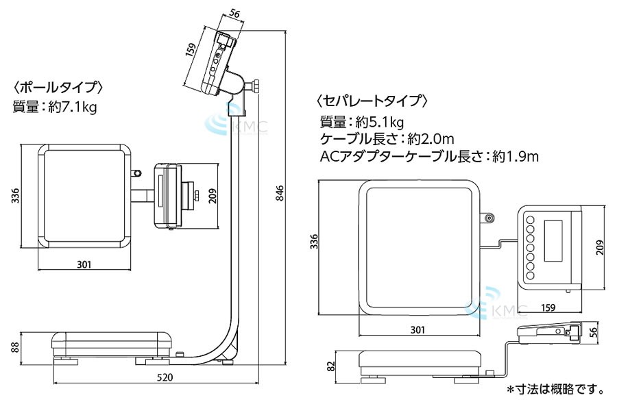 タニタ（TANITA）業務用精密体重計 WB-150 セパレートタイプ : 神戸