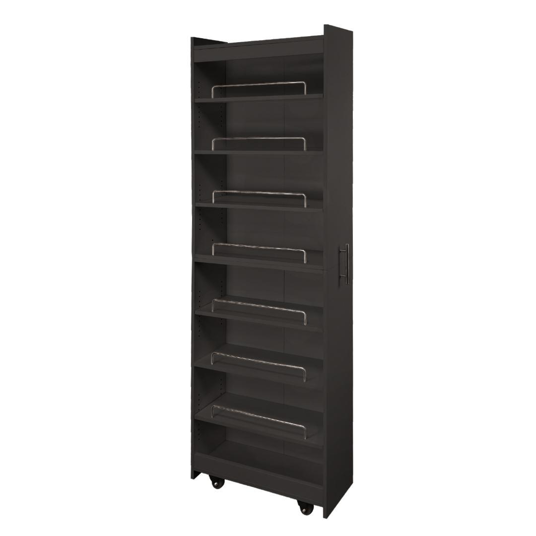 8tail キッチンワゴン 隙間収納 (幅20 奥行60,ホワイト,ブラック