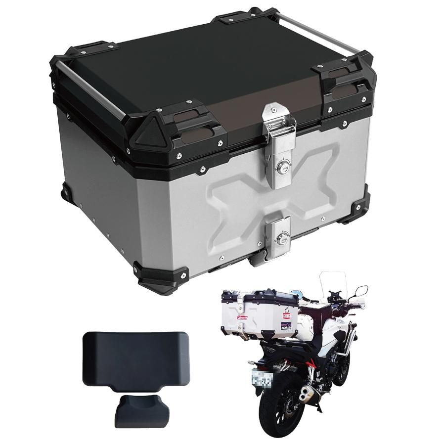 リアボックス バイク 55L 背もたれ バイクリアボックス アルミ製