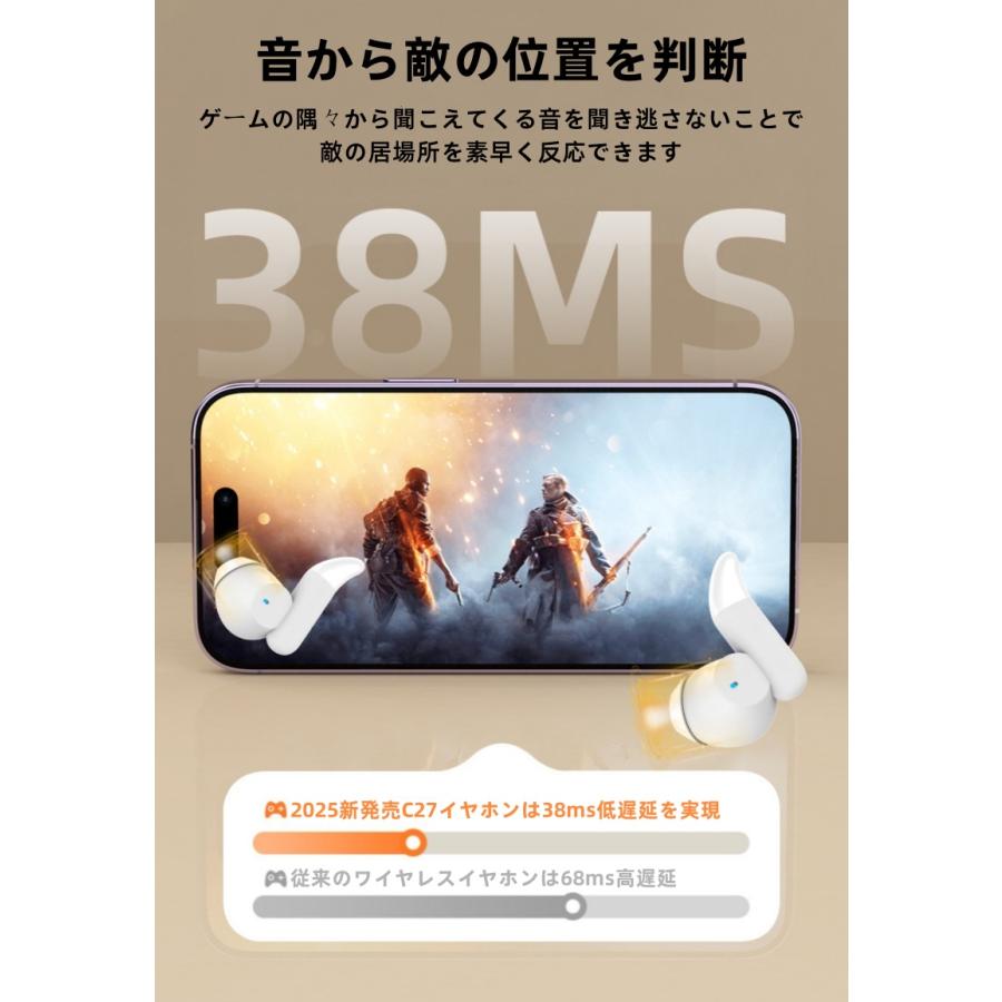 ワイヤレスイヤホン Bluetooth5.3 イヤホン 睡眠用 昼夜兼用 寝返り痛くない 高音質 ブルートゥース 片耳 両耳 AAC/SBC 小型 軽量 睡眠遮音 IPX6防水 左右兼用 |  | 16
