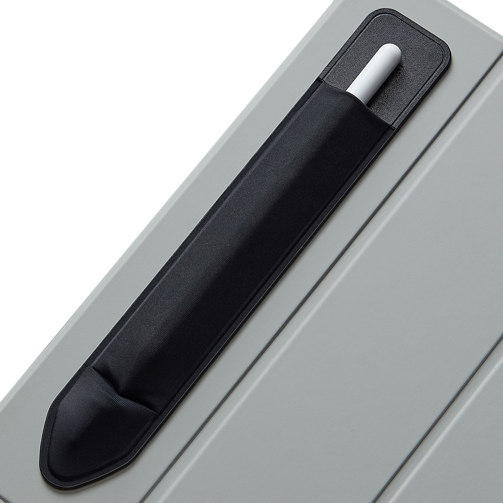 ESR Pencil ケース タッチペンカバー アップルペンシル対応 ケース 接着シール式 伸縮スタイラスペンケース 薄型 保護 紛失防止 貼付用ケース｜knicomcorp｜02