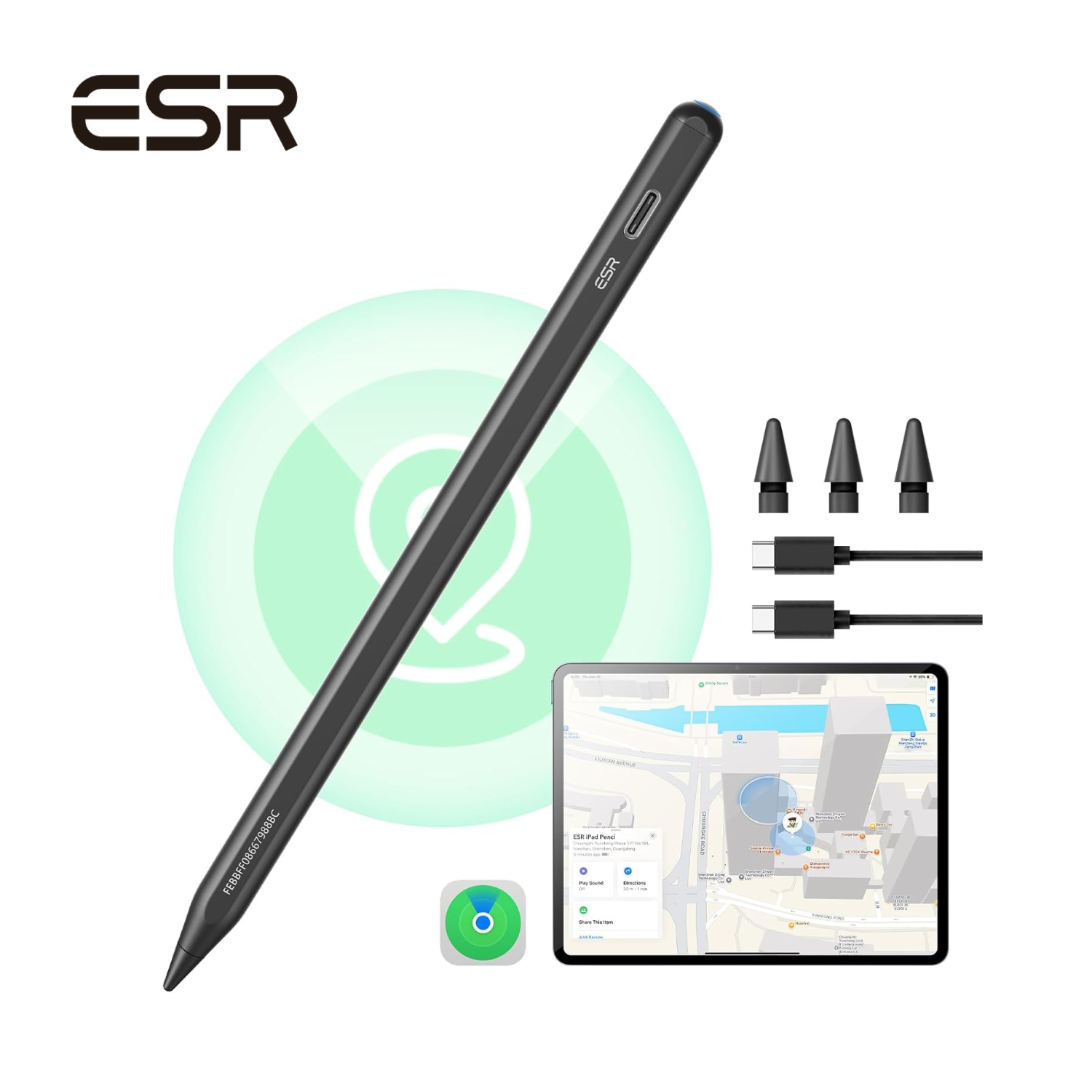 iPad (A16) Wi-Fi 128GB + ESRデジタルペンシル ESR iPad スタイラスペン Find My「探す」機能付き デジタルペンシル