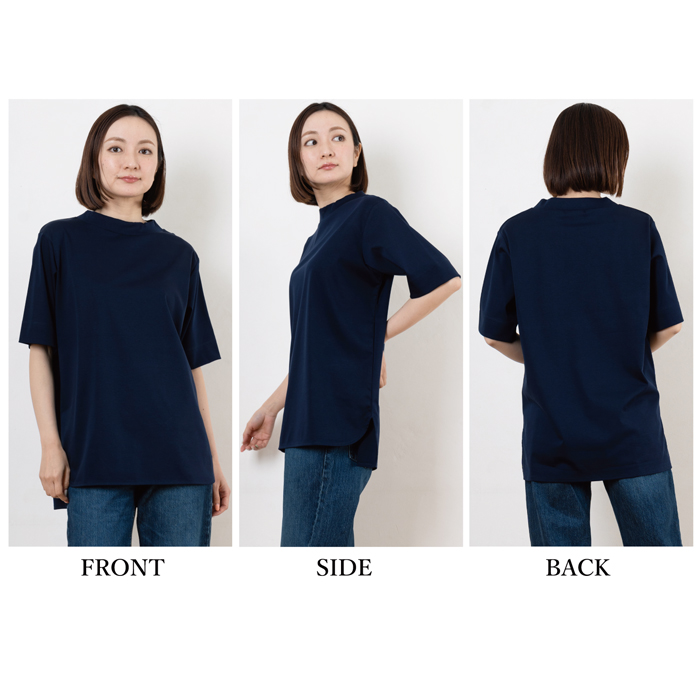 チュニック Tシャツ レディース 半袖 日本製 トップス ゆったり