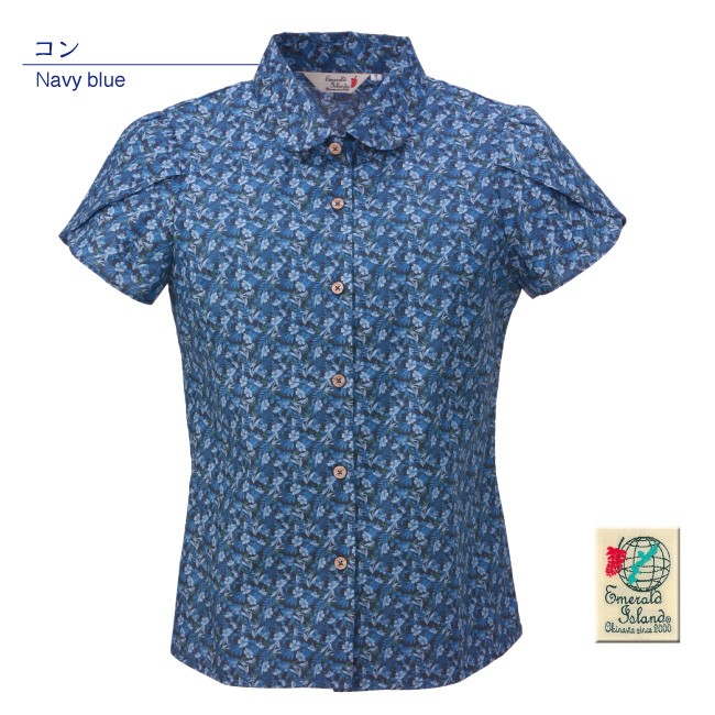 かりゆしウェア 沖縄産アロハシャツ レディース ハイビスカス
