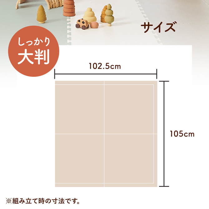 ECOFOAM ジョイントマット パズルマット 大判 厚手 2cm 2.5cm
