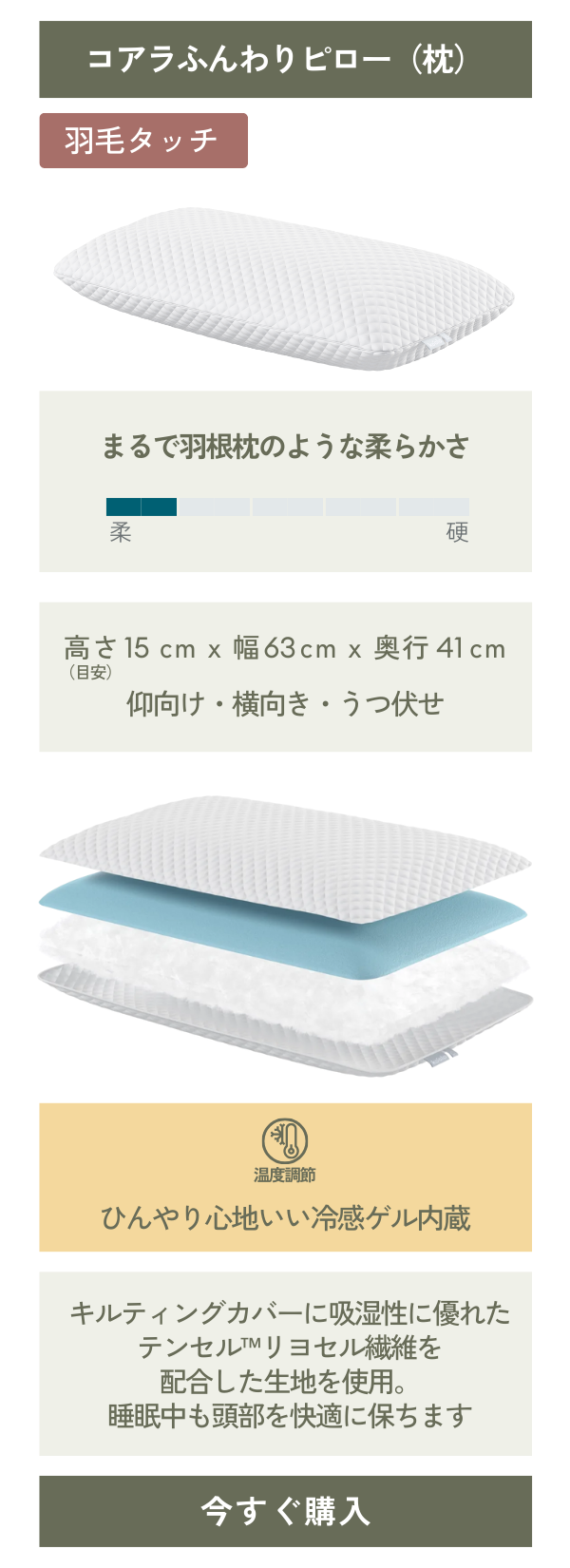 新品　枕 コアラピロー 低反発 弾力性 睡眠 快眠 枕カバー コアラ マットレス コアラマットレス 枕 コアラピロー 低反発 弾力性 睡眠 快眠 枕