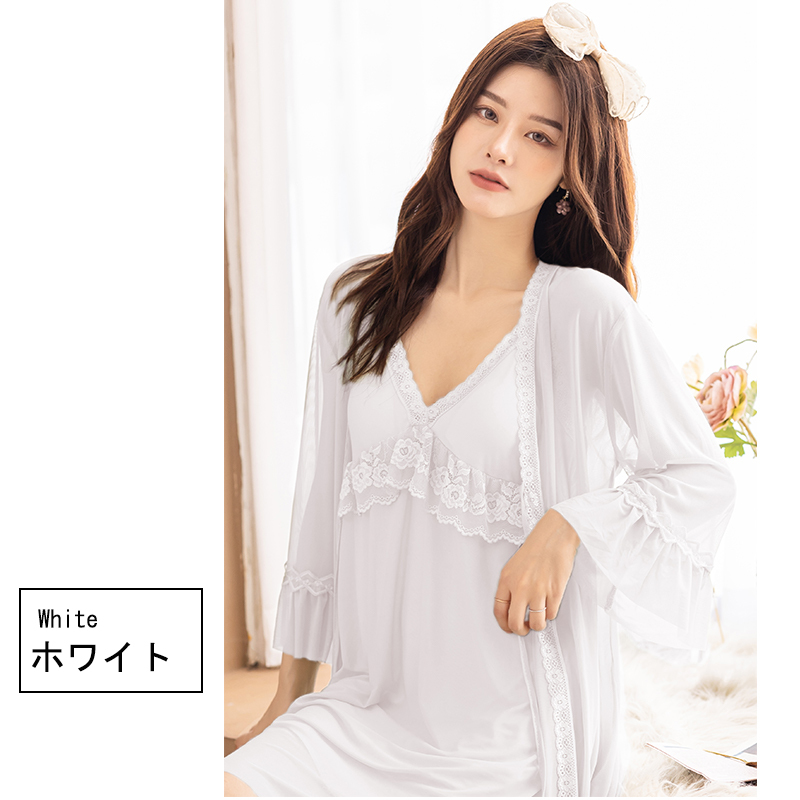 あすつく 丸首 レース レディース ワンピース 薄手 春秋 長袖 夏 ガウン 部屋着 ルームウェア キャミソール レディース パジャマ 春夏新作 春夏 ゆったり おしゃれ パジャマ カラー ピンク Michiganestateplanning Com
