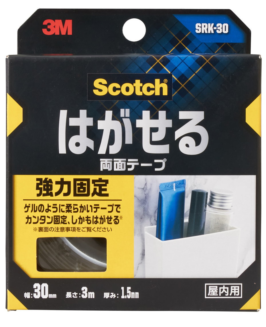 3M �X�R�b�` �͂����闼�ʃe�[�v  ���͌Œ�30mm×3m SRK-30