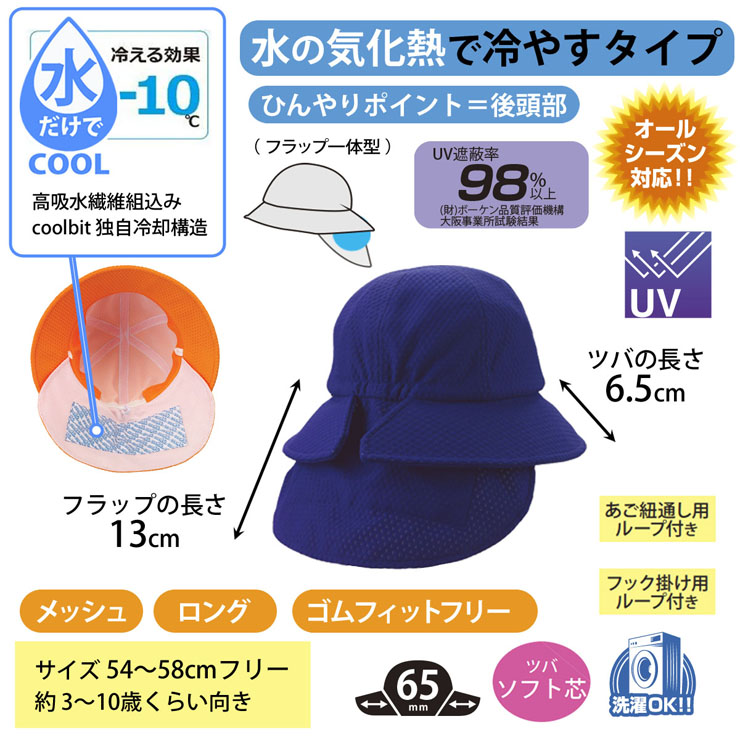 #uv,子供 帽子,クールビット,紫外線対策,