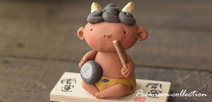 やきもの人形 かみなり様 鼓 陶器製 : goods079 : 小林陶芸 - 通販