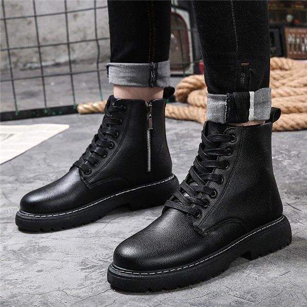 ワークブーツ Rakuten メンズ 合成革靴 プレーントゥ ショート シークレットシューズ チャッカブーツ ショートブーツ アウトレット 秋冬 メンズブーツ