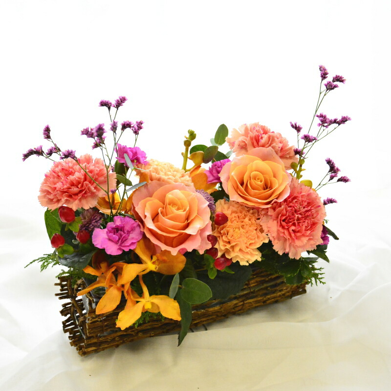 ブーケ 花とギフトの店 ARNE 誕生日 花 横長 生花 フラワー