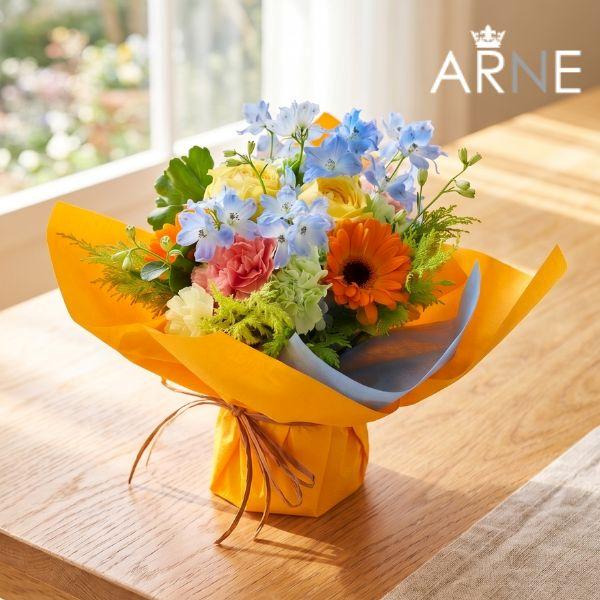 ブーケ 花とギフトの店 ARNE お中花 花束 誕生日 ブーケ ラッピングの