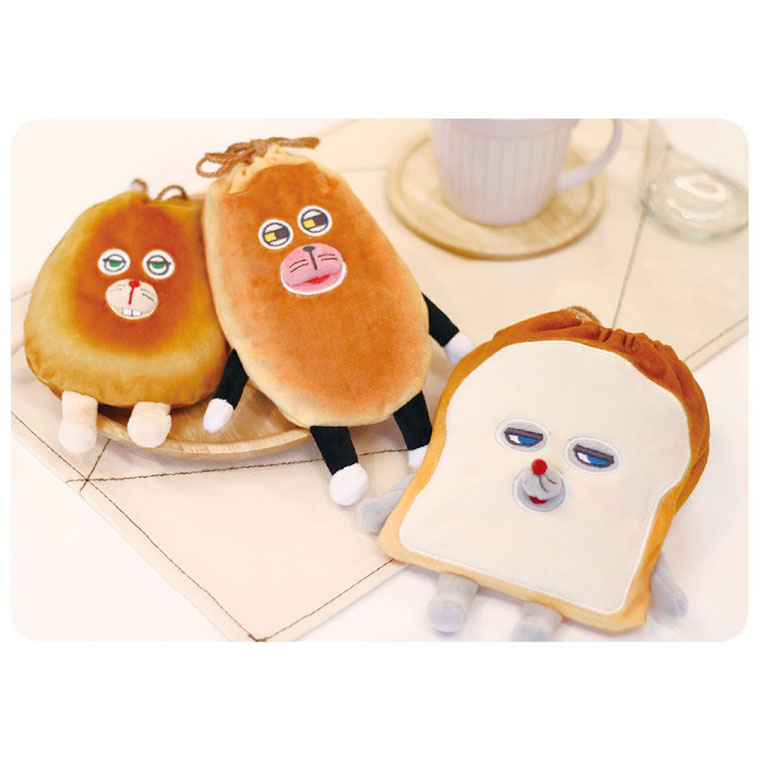 パンどろぼう 巾着 グッズ ぬいぐるみ ポーチ...の詳細画像3
