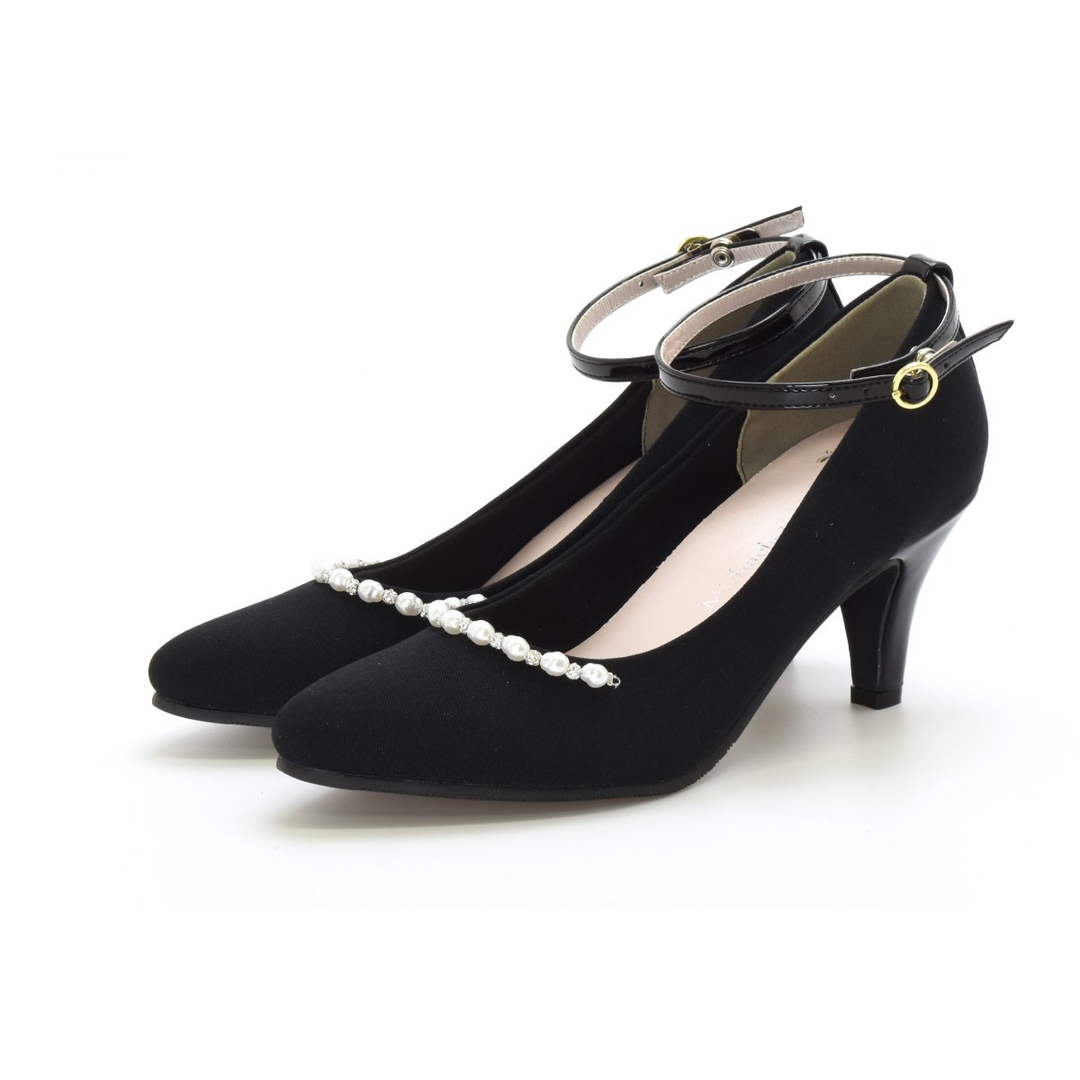 3way パンプス レディース ストラップ フォーマル オケージョン 歩きやすい 痛くない 疲れない 大きいサイズ 黒 ブラック 結婚式 オフィス 春 #1620 |  | 04