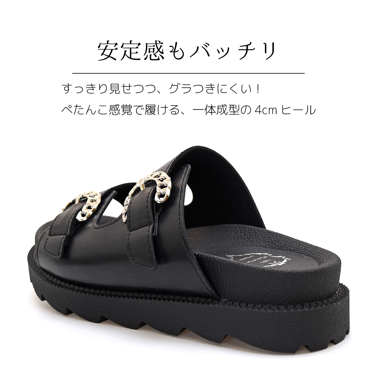 フラット 厚底 サンダル レディース シンプル ダブルベルト バックレス つっかけ 歩きやすい 痛くない 柔らかい #2015 |  | 07