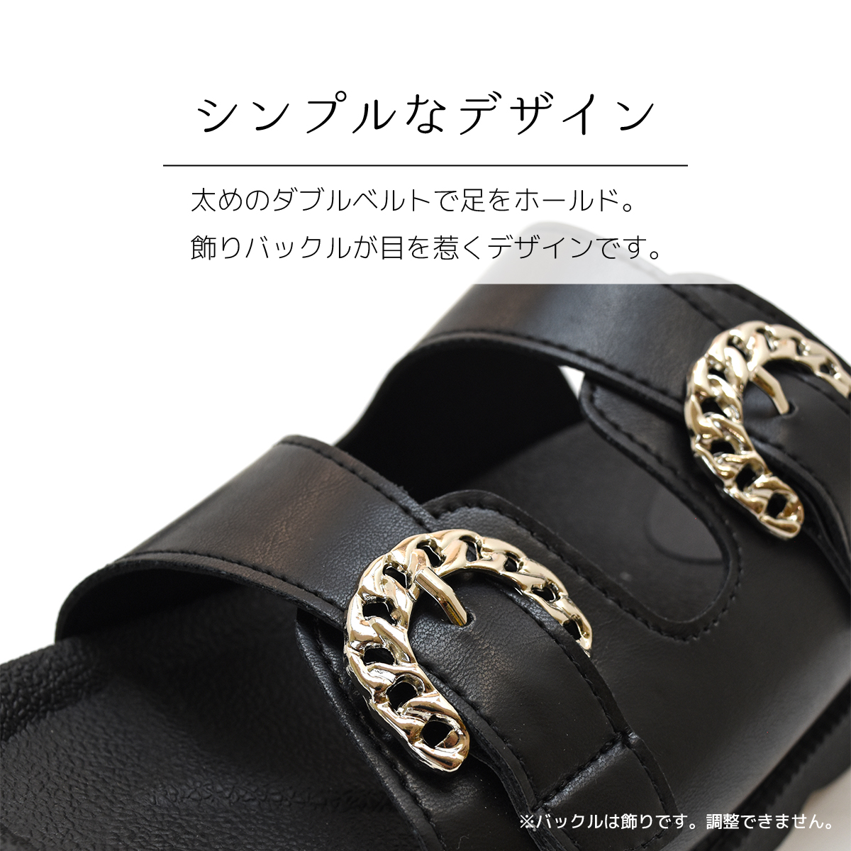 フラット 厚底 サンダル レディース シンプル ダブルベルト バックレス つっかけ 歩きやすい 痛くない 柔らかい #2015 |  | 09