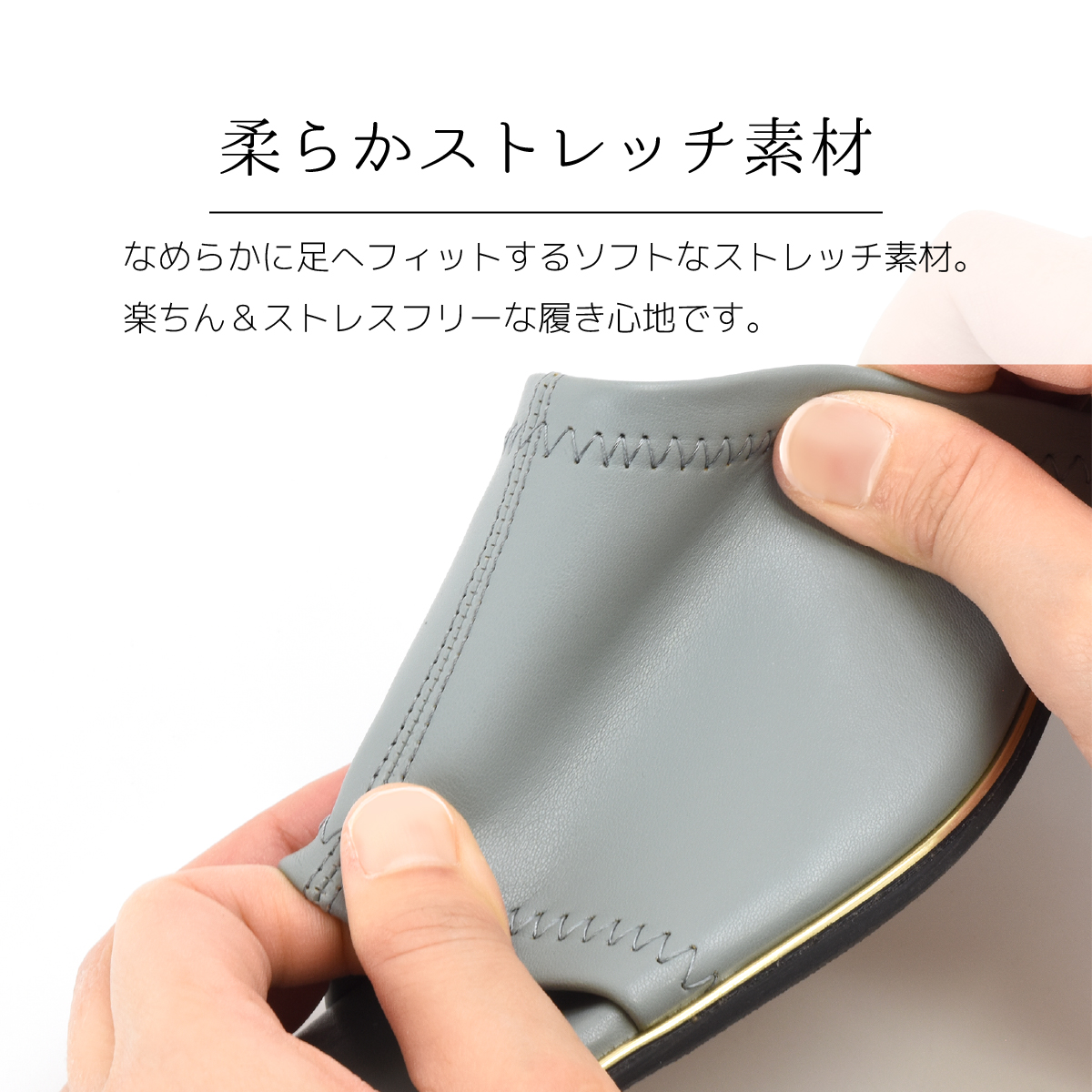 ストレッチ ミュール サンダル スクエアトゥ レディース 太ヒール チャンキーヒール オープントゥ 可愛い 痛くない 歩きやすい ローヒール #2030 |  | 06