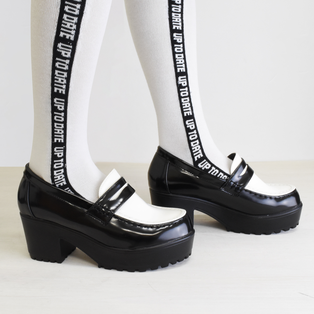 厚底 ローファー スクールローファー レディース 靴 オフィス 学生 通勤 通学 入学 卒業 カジュアル 太ヒール 黒 ブラック #207 |  | 17