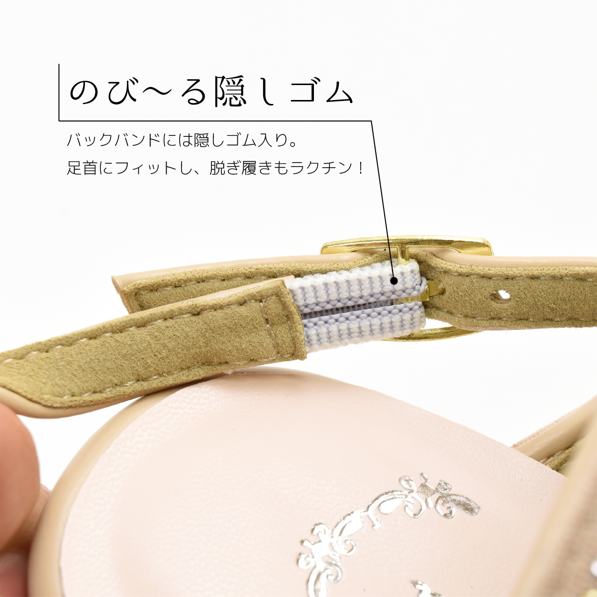 バックバンド サンダル 厚底 レディース 靴 歩きやすい おしゃれ ビジュー ウエッジヒール ウエッジサンダル ハイヒール #2125 |  | 10