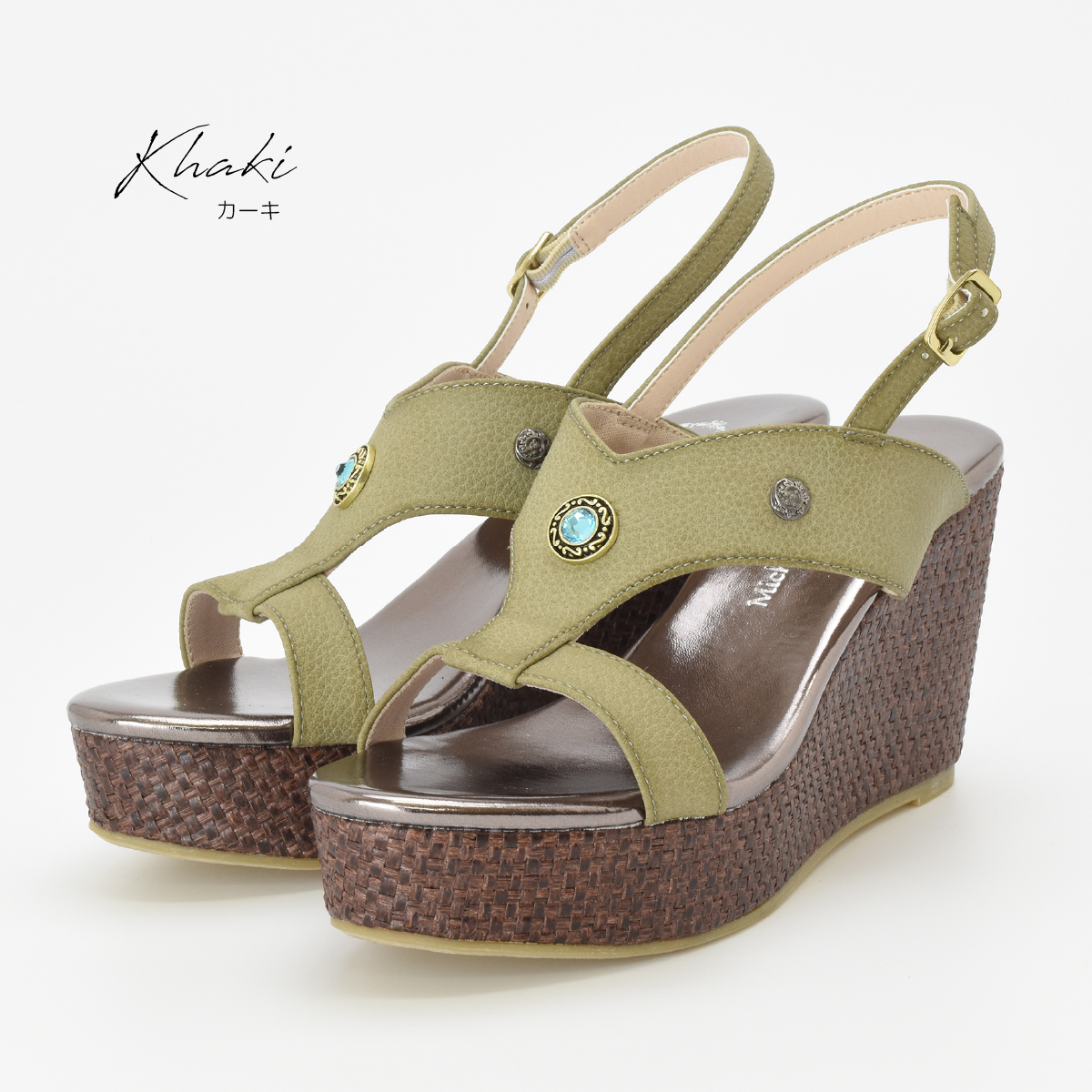 バックバンド サンダル 厚底 レディース 靴 歩きやすい おしゃれ ビジュー ウエッジヒール ウエッジサンダル ハイヒール オープントゥ #2155 |  | 04