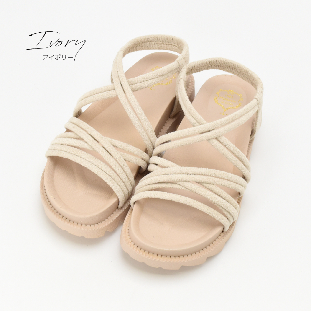 サンダル レディース 厚底 歩きやすい ストラップ 夏 ローヒール ゴム バックスリング つっかけ ウエッジ ビーチサンダル 黒 ブラック #2213 |  | 03