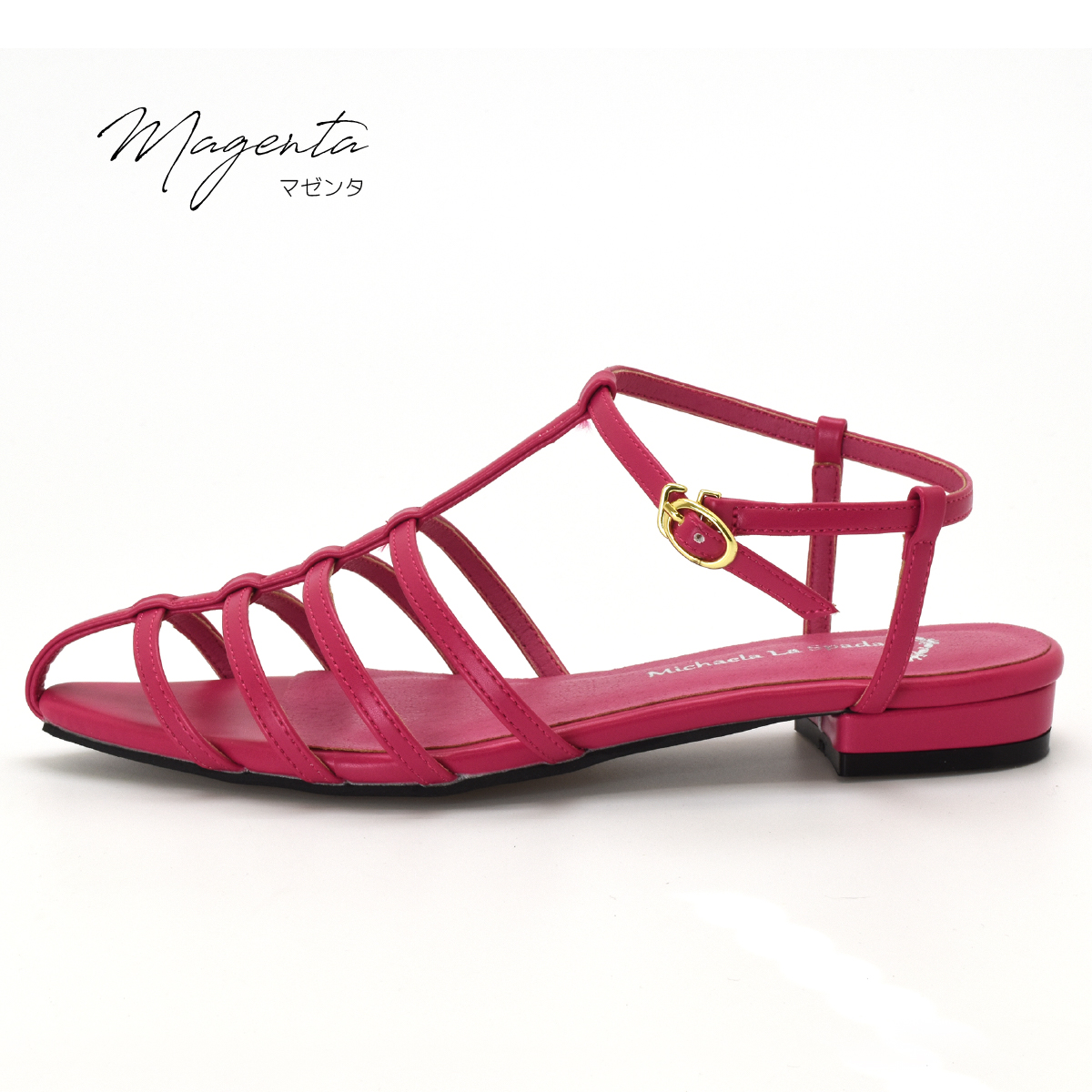 ナロー ストラップ サンダル フィッシュボーン チャンキーヒール 太めヒール レディース ローヒール シンプル #2308 |  | 08