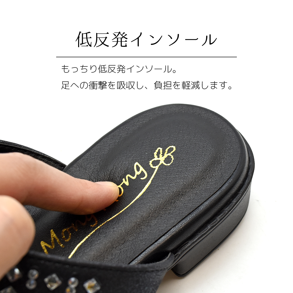 サンダル ラウンドトゥ レディース 太ヒール ローヒール キラキラ ホットフィックス オープントゥ 可愛い 痛くない 歩きやすい ローヒール #2323 |  | 05