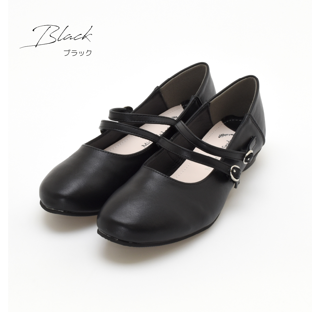 メリージェーン ストラップ パンプス レディース 踵を踏める ローヒール バレエシューズ 走れる 脱げにくい カジュアル フラット #3090 |  | 01