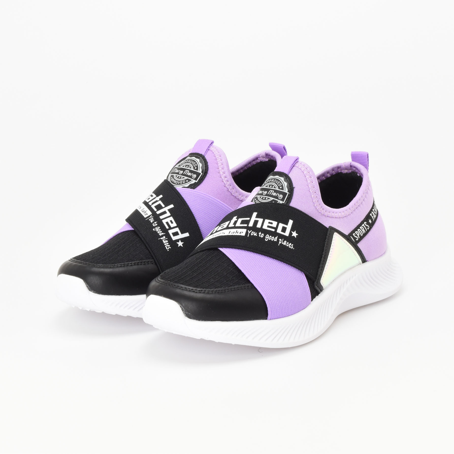 キッズ スニーカー 運動靴 女の子 男の子 子供 小学生 ジュニア スリッポン オシャレ ゴム カジュアル  歩きやすい 痛くない #380 |  | 02