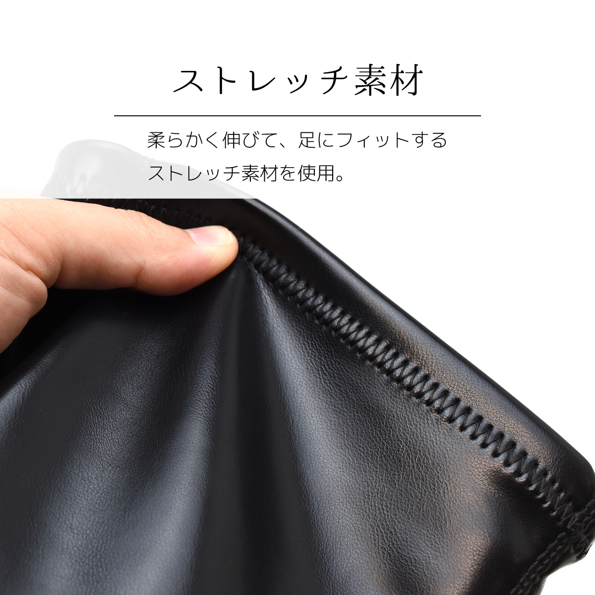 ストレッチ ショートブーツ レディース シンプル タンクソール 厚底 ラウンドトゥ ストレッチ ファスナー 大人 靴 #5206 |  | 04