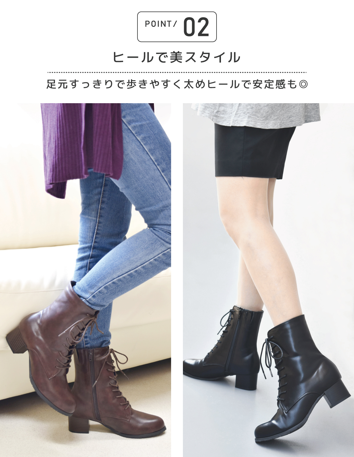 袴ブーツ ショートブーツ レディース レースアップ ファスナー 編み上げ 卒業式 大学生 小学生 走れる 歩きやすい 疲れにくい ローヒール 黒 ブラック 茶 #6072 |  | 07