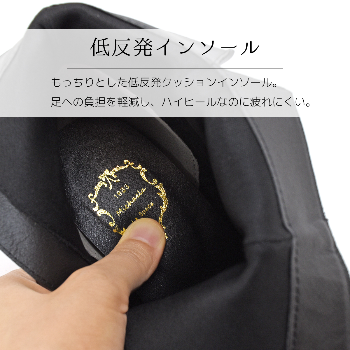 ショートブーツ チェーン ベルト ブーティ キラキラ  アーモンドトゥ シンプル レディース ミドルヒール ハイヒール 太ヒール ファスナー 靴 #6115 |  | 08