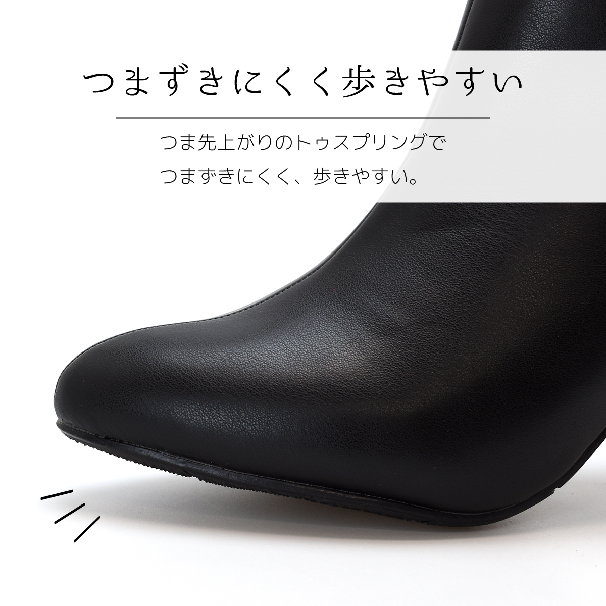 ショートブーツ チェーン ベルト ブーティ キラキラ  アーモンドトゥ シンプル レディース ミドルヒール ハイヒール 太ヒール ファスナー 靴 #6115 |  | 13