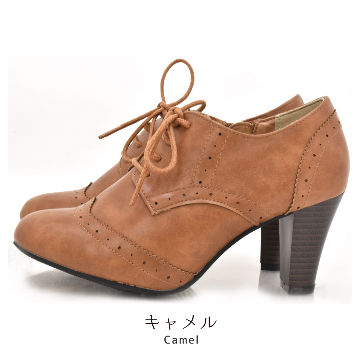 ブーティ ショートブーツ レディース オックスフォード レースアップ