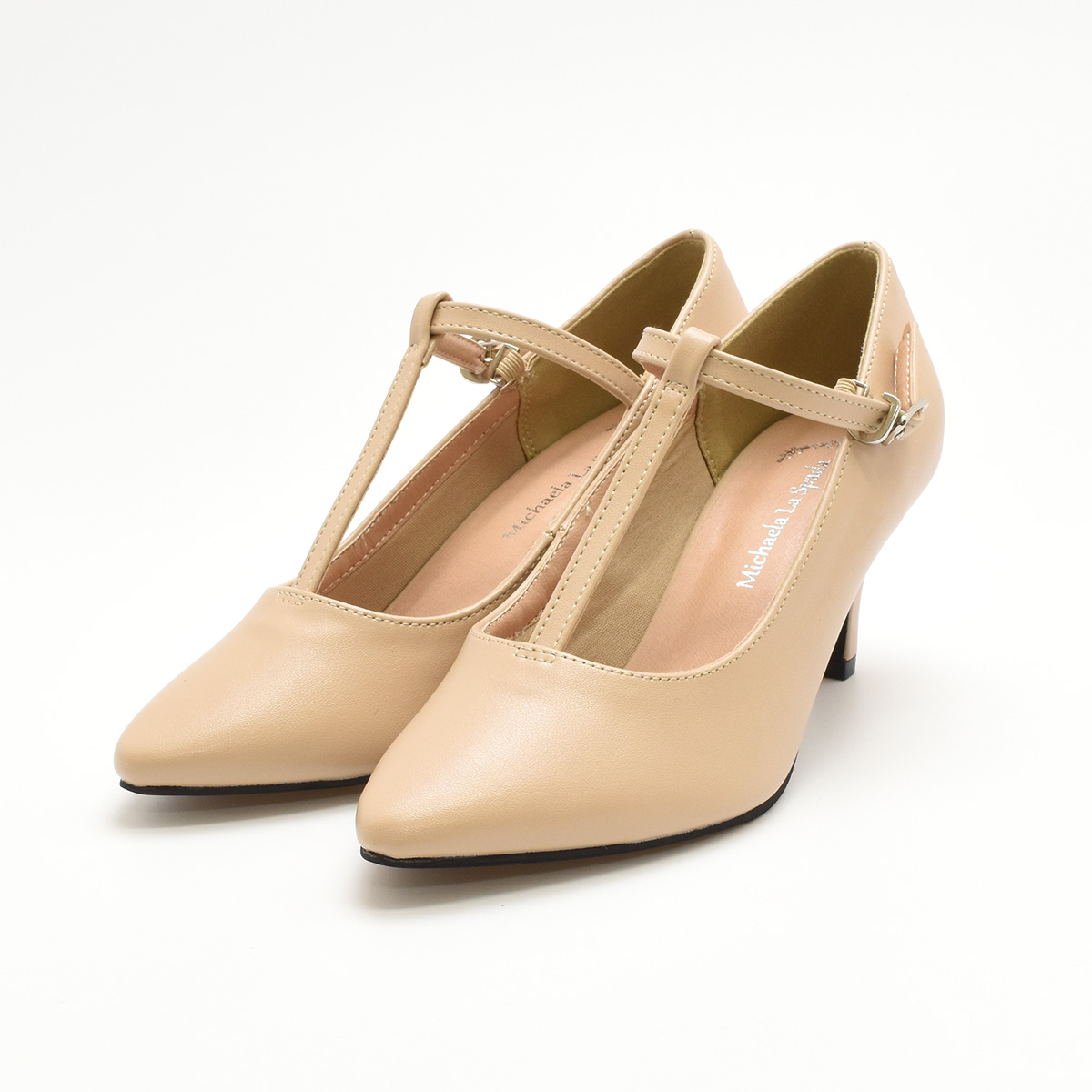 Tストラップ パンプス シンプル ポインテッドトゥ フォーマル カジュアル アンクルベルト 冠婚葬祭 レディース ハイヒール おしゃれ 靴 #7626 |  | 03