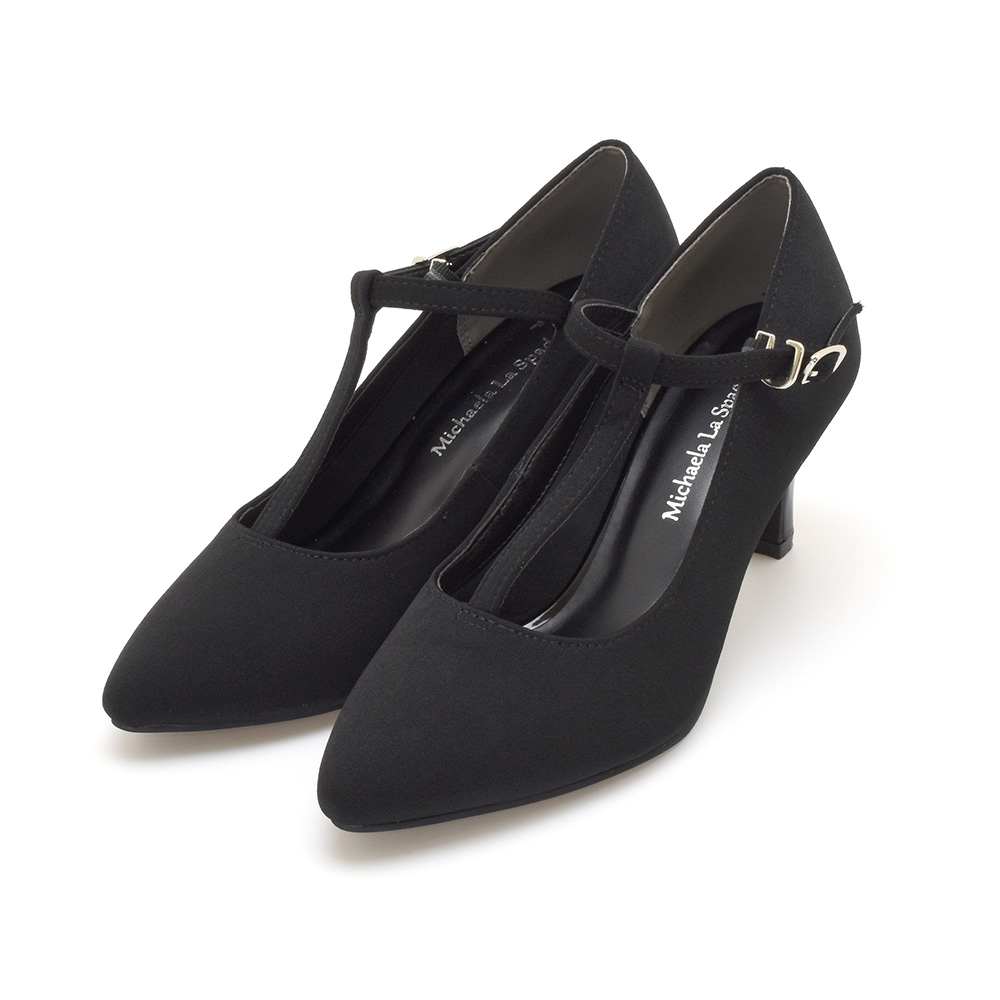 Tストラップ パンプス シンプル ポインテッドトゥ フォーマル カジュアル アンクルベルト 冠婚葬祭 レディース ハイヒール おしゃれ 靴 #7626 |  | 01