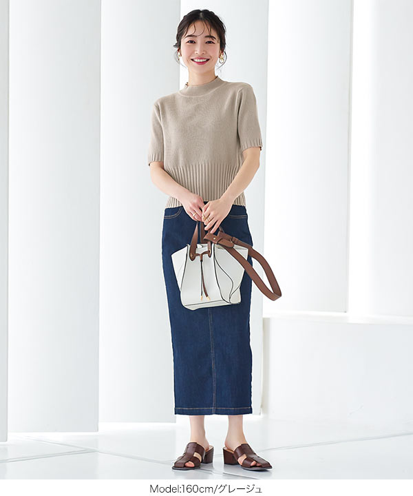 KOBE LETTUCE（神戸レタス） トップス シンプル ウエストリブ切替