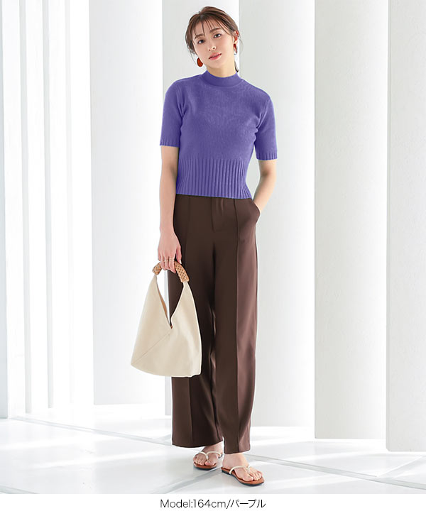 KOBE LETTUCE（神戸レタス） トップス シンプル ウエストリブ切替