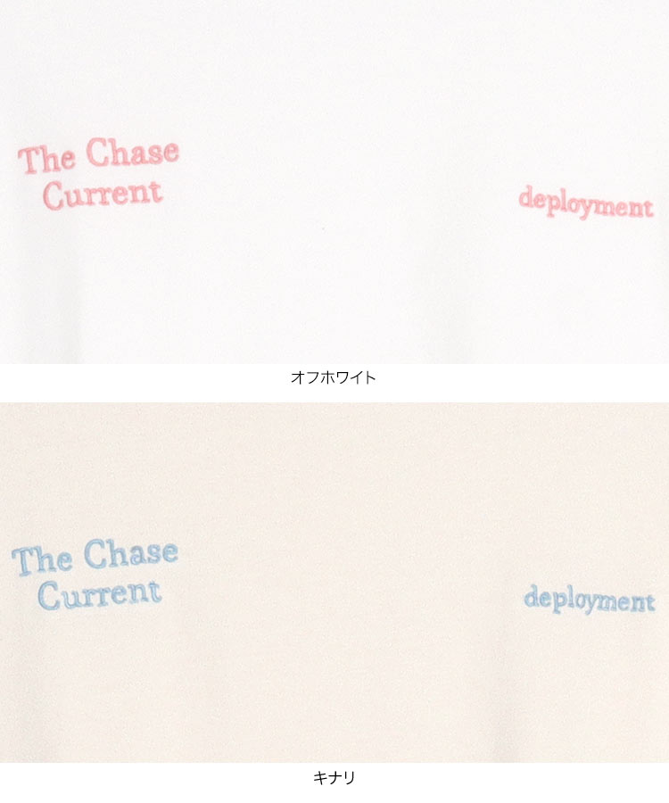 半袖 フレンチ刺繍T レディース ロゴ プリント ワンポイント コットン 綿 シンプル ゆったり カジュアル C6227