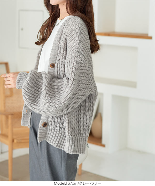 KOBE LETTUCE（神戸レタス） ニットカーディガン 長袖 ロング