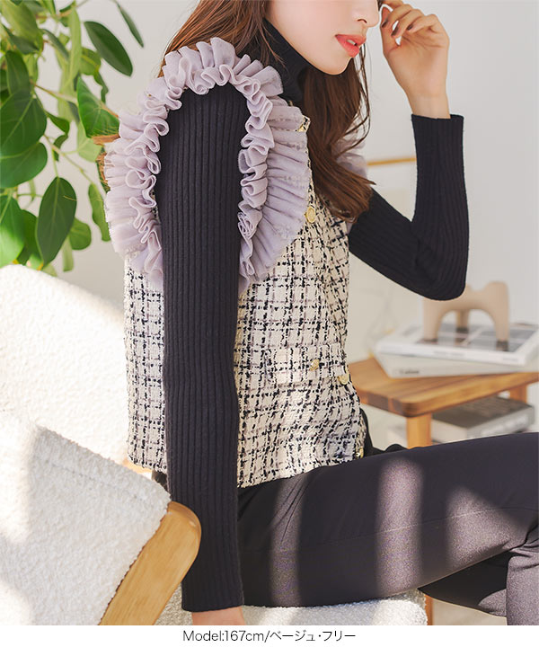 KOBE LETTUCE（神戸レタス） ベスト トップス レディース 40代 50代 30