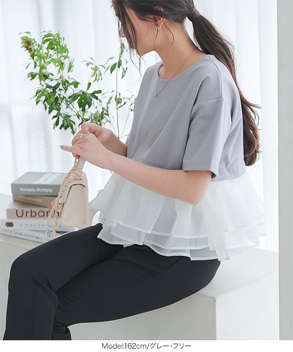 KOBE LETTUCE（神戸レタス） トップス レディース Tシャツ 裾切替