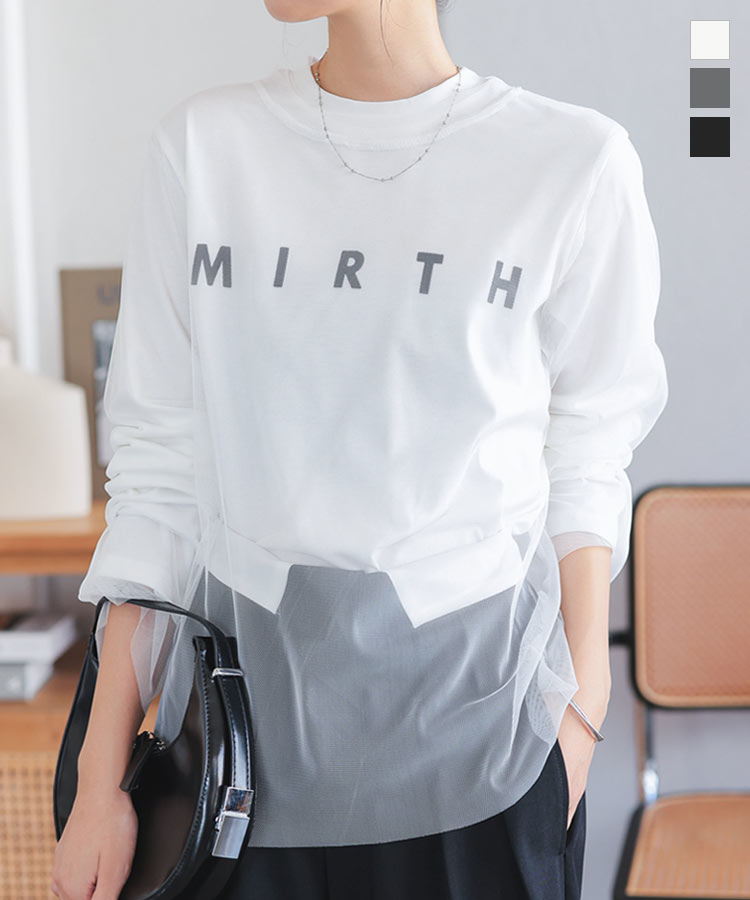 KOBE LETTUCE トップス レディース ロゴt 40代 長袖 ロンt